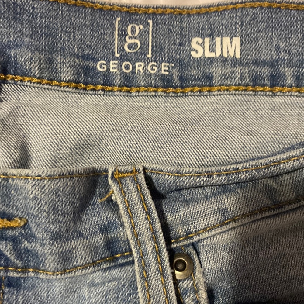 George Slim Fit Blue Jeans for Men